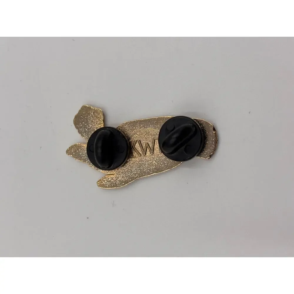 Enamel Pin Hand Holding Flower Gothic Black Gold Brooch Witchy Dark Academia